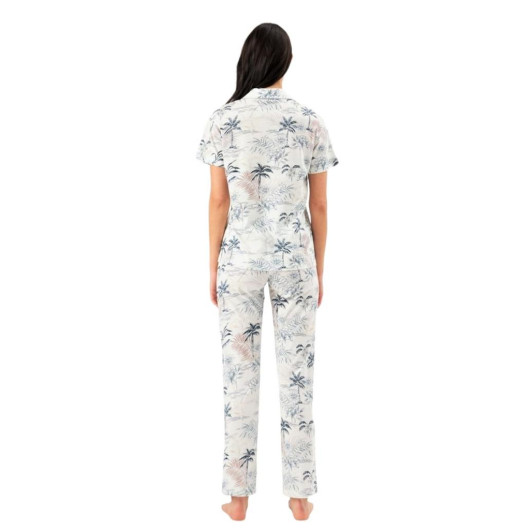 Eros Cotton Modal Button Down Women's Pajamas Set