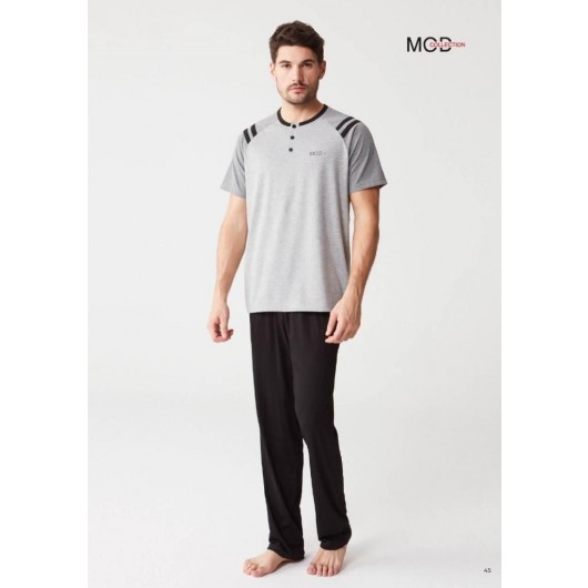 Mod Collection 3254 Short Sleeve Cotton Men's Pajamas Set