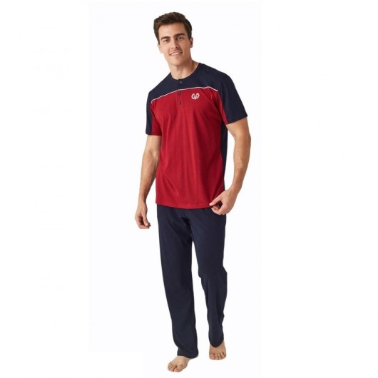 Mod Collection Casual Short Sleeve Men's Pajamas Set
