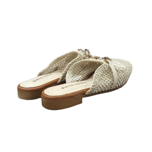 Women's Summer Closed Slippers With Mesh On The Top