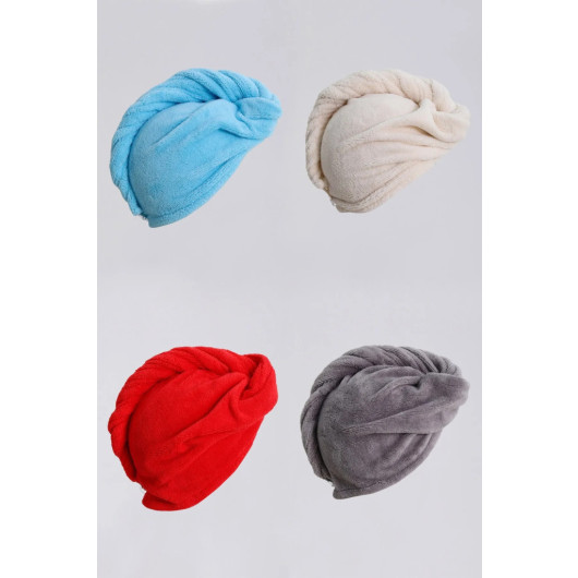 مجموعة منشفة أغطية الشعر عضوية من قطعتين
