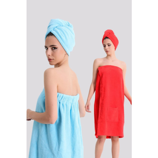 2-Piece Organic Women's Sauna Skirt Set