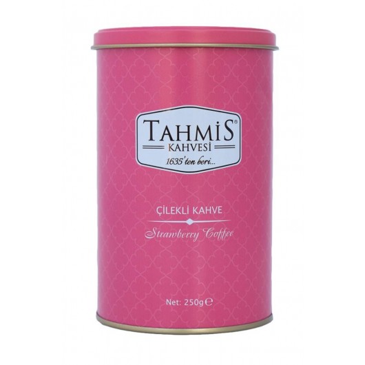 Turkish Coffee With Mountain Strawberry Flavor From Tahmis 250 Grams
