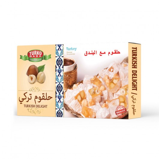 Turkish Delight Stuffed With Hazelnuts From Turko Baba 400 Grams