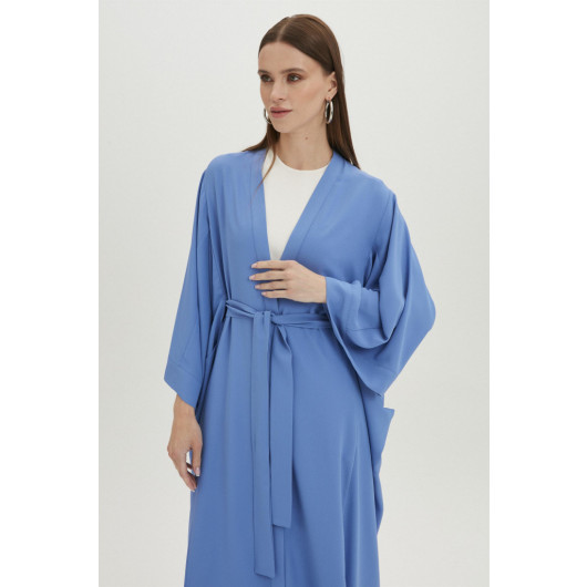 Belted Blue Kimono