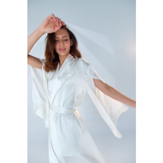 Women's Morning Dress, White Color