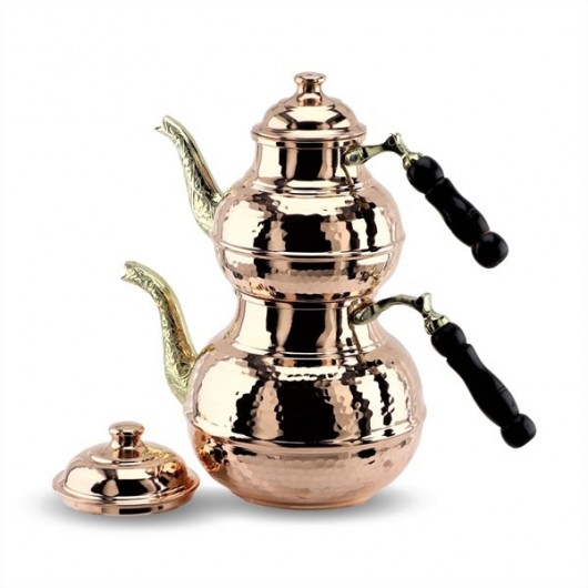 1,2 Mm Thick Wrought Copper Teapot 3 Lt