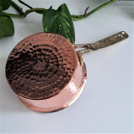 1.2 Mm Thick Hammered Trabzon Copper Sauce Pan