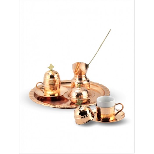 Copper Coffee Set For Two