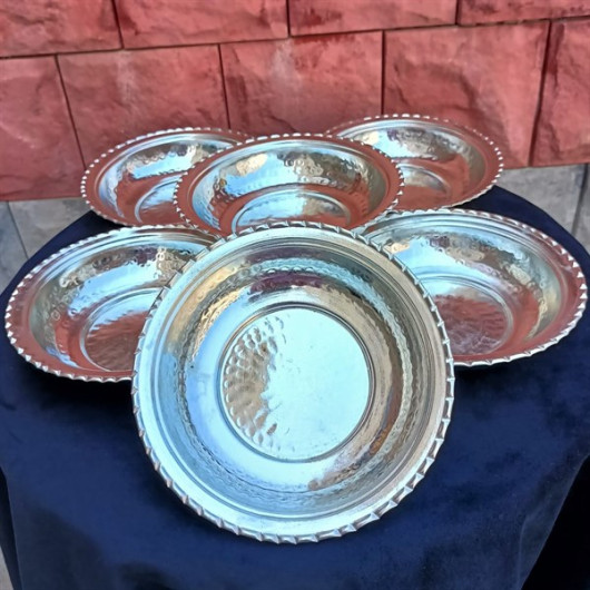Copper Dish / Plate 6 Pcs