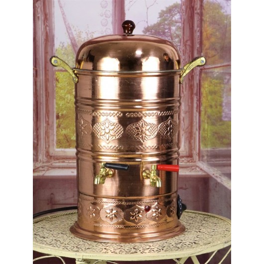 Copper Electric Samovar With Thermostat ( 7 Liter )
