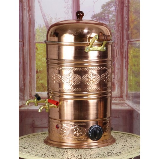 Copper Electric Samovar With Thermostat ( 7 Liter )