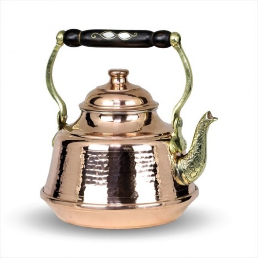Medium Sized Hammered Copper Teapot 1.3 Liters With A Thickness Of 1 Mm