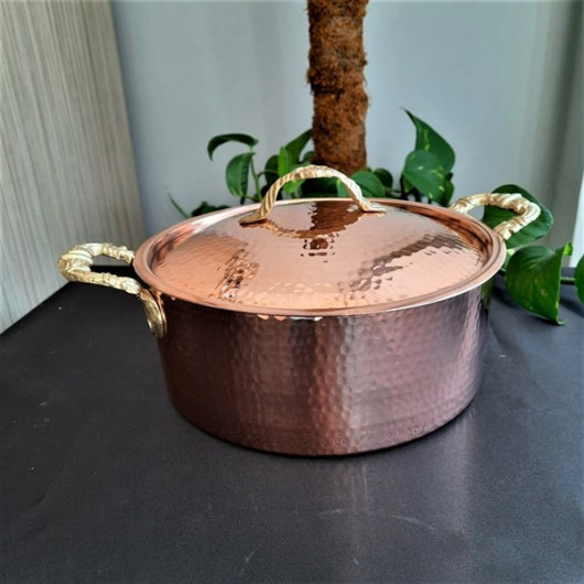 Hand Forged Copper Pot 25 Cm