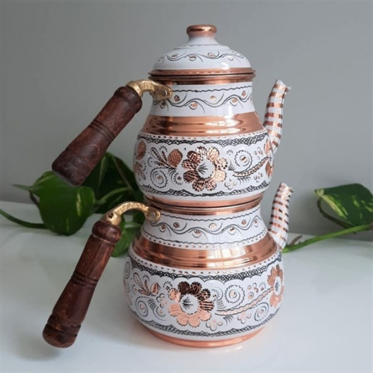 Middle Royal Copper Teapot 2.5 Lt