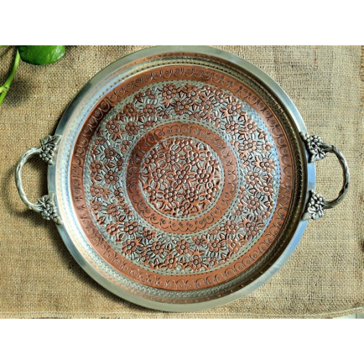 Miray Copper Tray 36 Cm