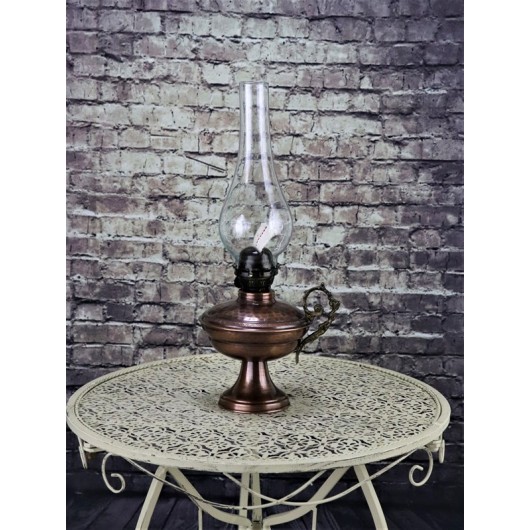 Antique Style Brass Lantern Lamp With Base
