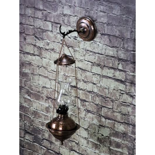 Miray Tumbled Wall Hanging Small Copper Gas Lamp