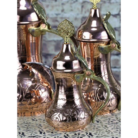 Copper Arabic Coffee Pot, Small Size, 300 Ml