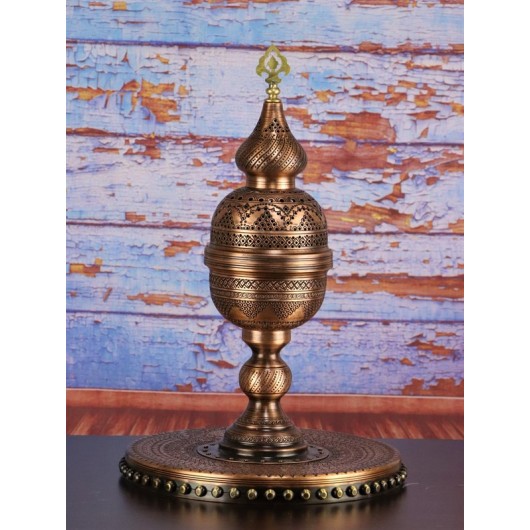 Ottoman Patterned Harem Copper Censer