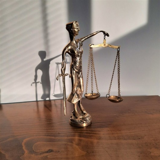 Brass Human Figure Justice Scales
