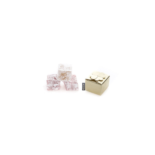 Gift Box Turkish Delight (With Rose) 25 Pieces - 20*20 Cm