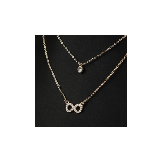 Gift Infinity Necklace In Cream Box