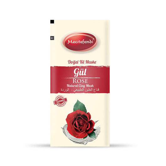 Natural Clay Mask-Rose Single Use-20Gr