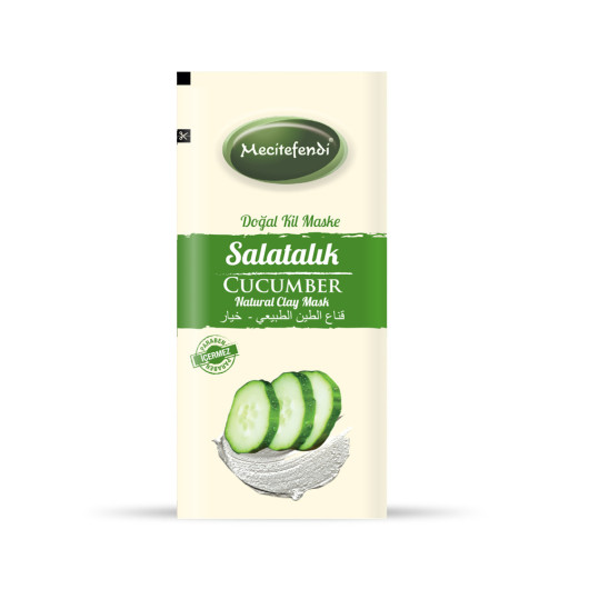 Natural Clay Mask-Cucumber Single Use 20Gr