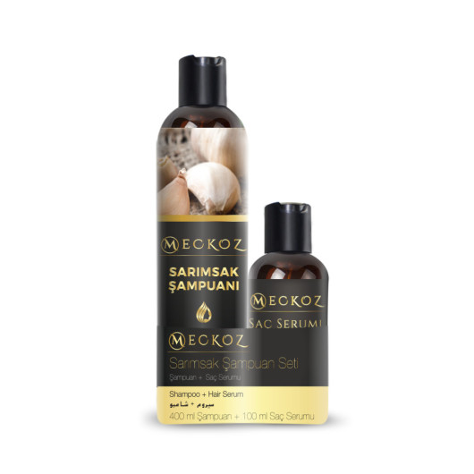 Meckoz Garlic Shampoo And Hair Serum Set