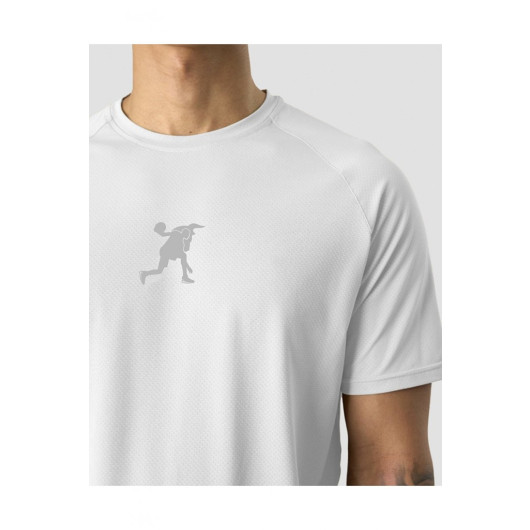 White Bolt Men's Sports T-Shirt