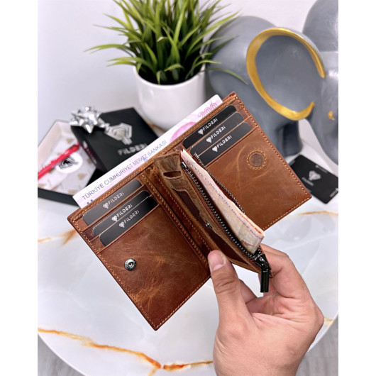 Ultra Elite Genuine Leather Wallet Hazelnut Color