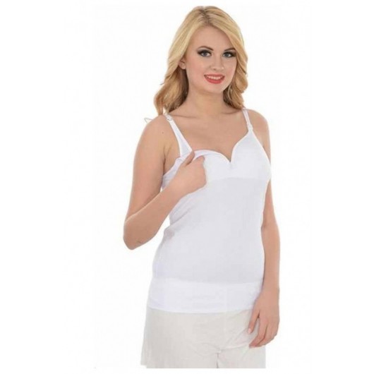 Nursing Maternity Undershirt With Cover Suitable For Breastfeeding 1288