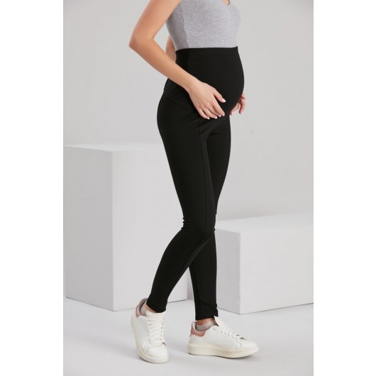 Leggings For Pregnant Women, Thick Fabric Decorated With Stitching