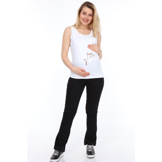 3138-Hanging Maternity T-Shirt From Stork