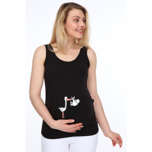 3138-Hanging Maternity T-Shirt From Stork