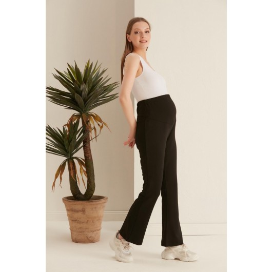 Spanish Leg Maternity Two Yarn Combed Cotton Trousers 4511
