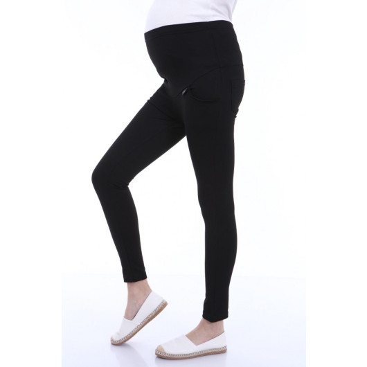 5012-Steel Knitted Flexible Pregnant Riding Tights