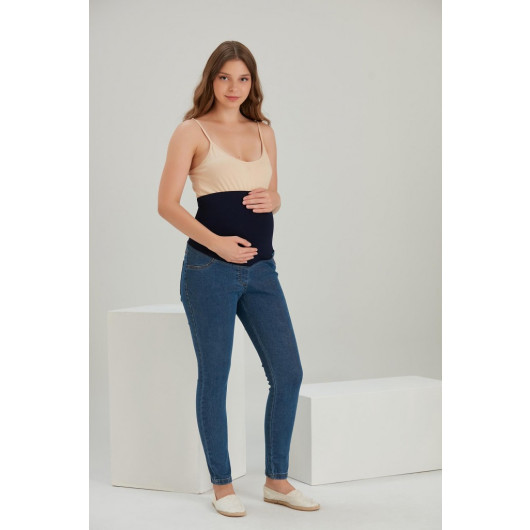 Slim Fit Slim Fit Maternity Denim-Leggings Pants 5099