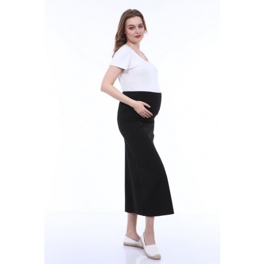 620-Maternity Wear Bell Cut Fabric Skirt