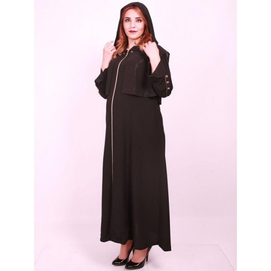 Maternity Clothing Plus Size Hooded Abaya
