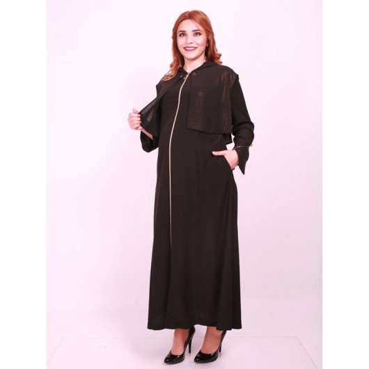 Maternity Clothing Plus Size Hooded Abaya