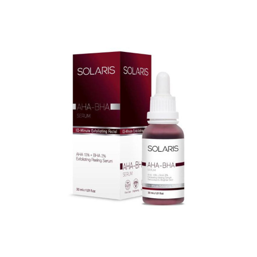 Solaris Skin Tone Equalizing Revitalizing Aha 10% + Bha 2% Serum 30 Ml And Sunscreen Anti-Blemish Spf 50+ (50 Ml)