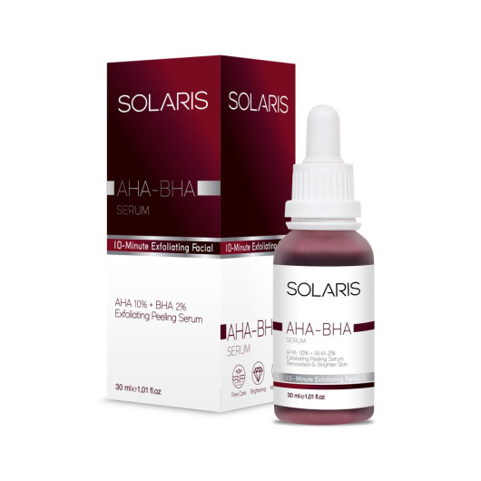 Solaris Refreshing Evening Face Peeling Serum 30Ml Aha 10% + Bha 2%