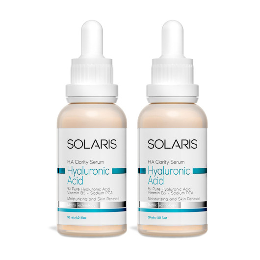 Solaris Hyaluronic Acid Skin Care Serum 30Ml X 2