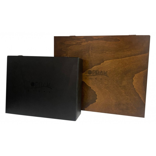 صندوق خشبي للهدايا أسود (30×24×10) سم