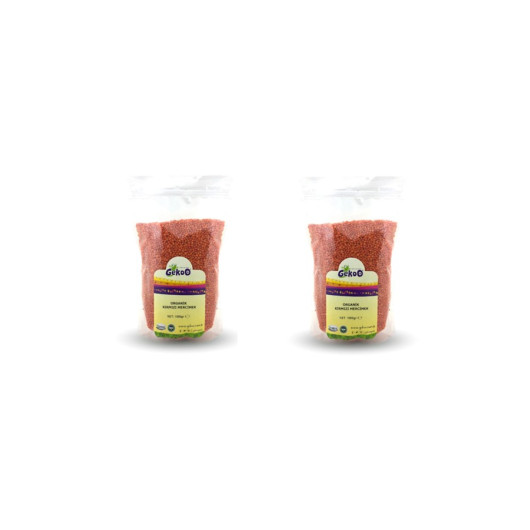 Organic Red Lentils 1000G - 2 Pieces