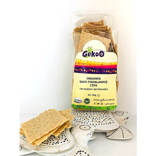 Organic Plain Chips With Whole Wheat-Olive Oil 200G