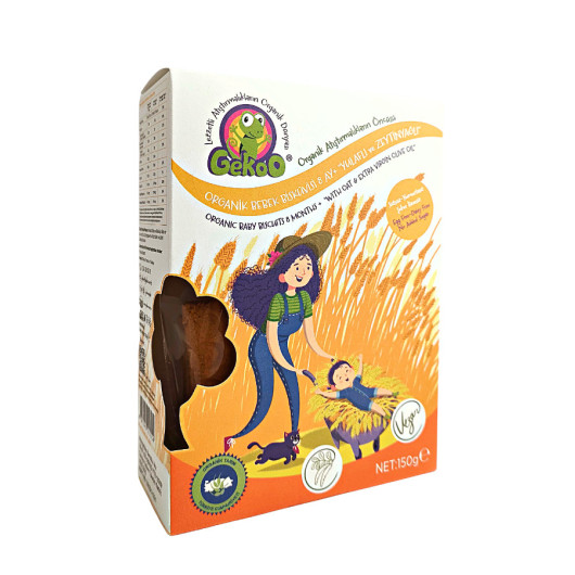 Organic Baby Biscuit With Oats And Olive Oil - Vegan - 150G