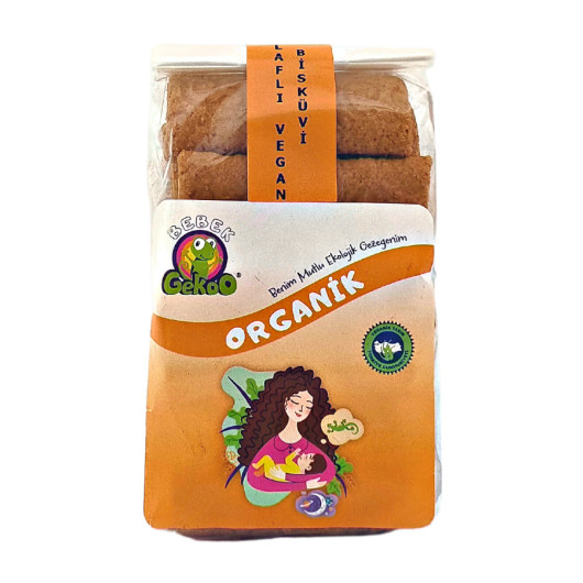 Gekoo Organic Baby Biscuit With Oats And Olive Oil - Vegan - 300G